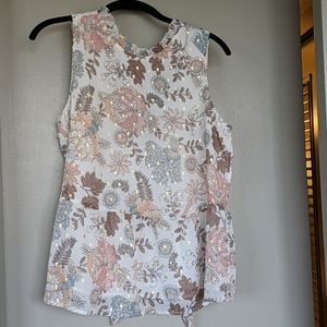 Patterned sleeveless Loft shirt